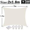 Milky 300D Polyester Waterproof Sun Shade Fabric Sun Shelter Tent Outdoor Triangle Rectangle Awning Garden Terrace Sun Canopy