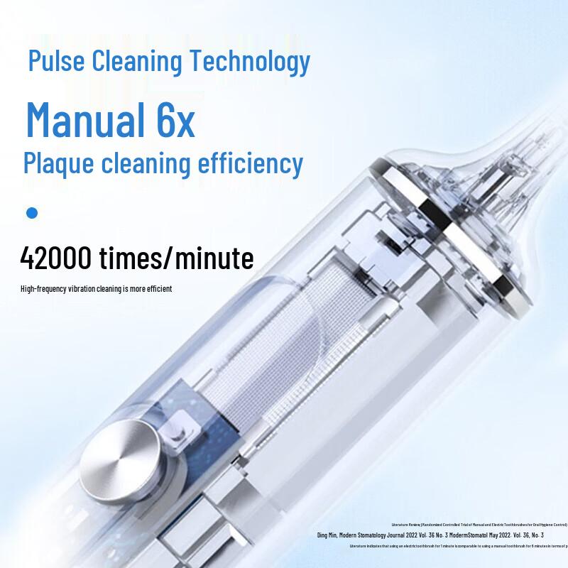 BAIR G201 Smart Sonic Electric Toothbrush with 6 Brush Heads CN plug (adapter included)