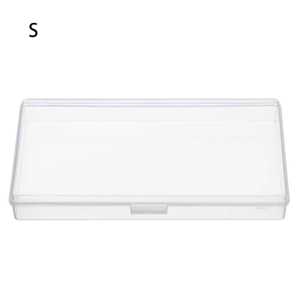 New Plastic Desktop Organizer Transparent Storage Box Large & Medium Pencil Box Office Supplies High Quality Desk Storage Box