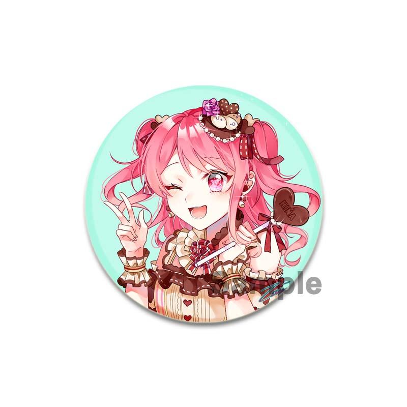 32/44/58mm BanG Dream Aya Maruyama Pin Handmade Brooch for Clothes Cartoon Cosplay Badge Backpack Decoration Jewelry Gift