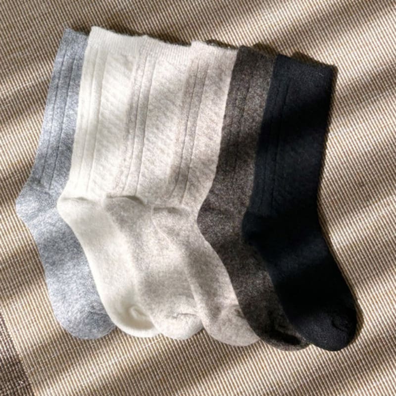 Bananasisters [2SET] Edelweiss Soft Diamond Pattern Socks 6 Colors