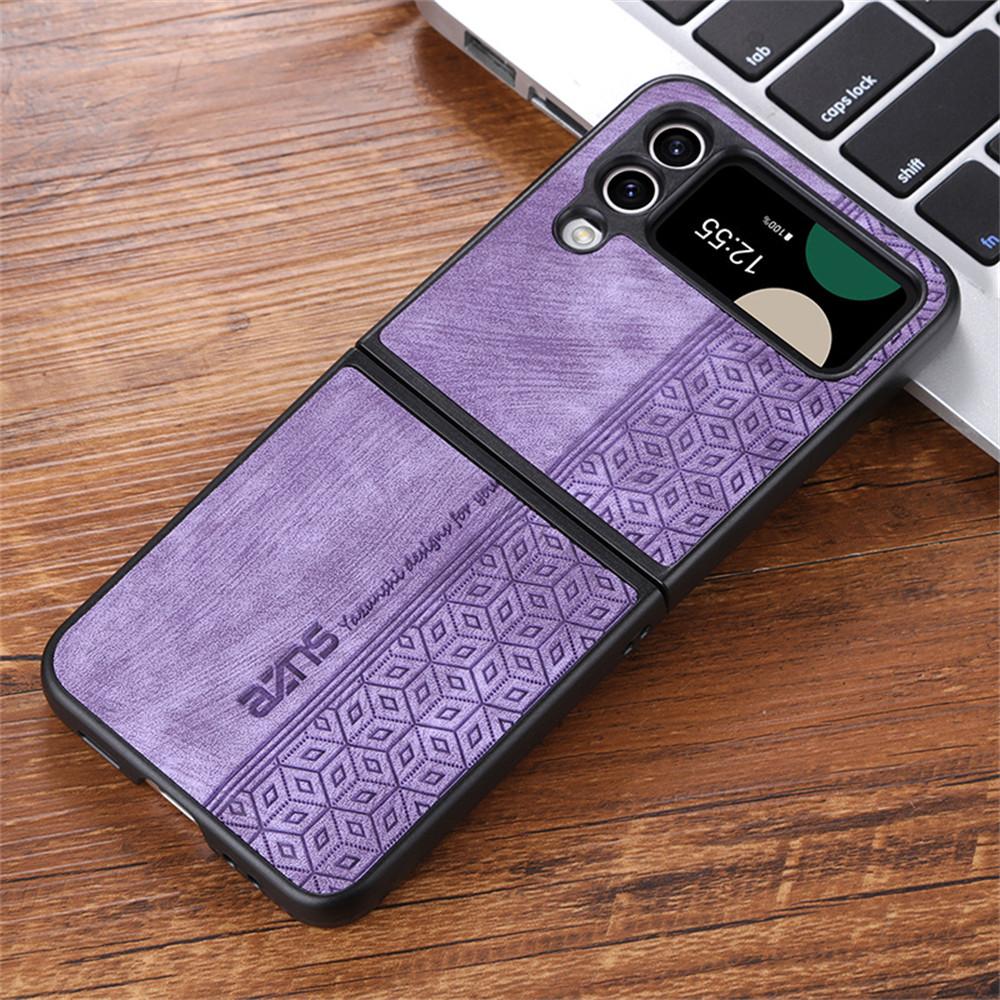 For Samsung Galaxy Z Flip 4 3 5 S23 S22 Ultra S21 A14 A24 A34 A54 A13 A23 A33 A53 Back Cover Skin Feel Shockproof Leather Case Funda