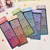 4 Sheets/Pack Laser Bling Letter Gift Alphabet Sticker Decorate Photocard Scrapbooking DIY Photo Album Stationery Supplies
