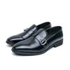 New High Quality Men's Leather Oxfords Black Purple Slip-on Loafers Man Shoes Wedding Office Business Formal Dress Casual Shoes
