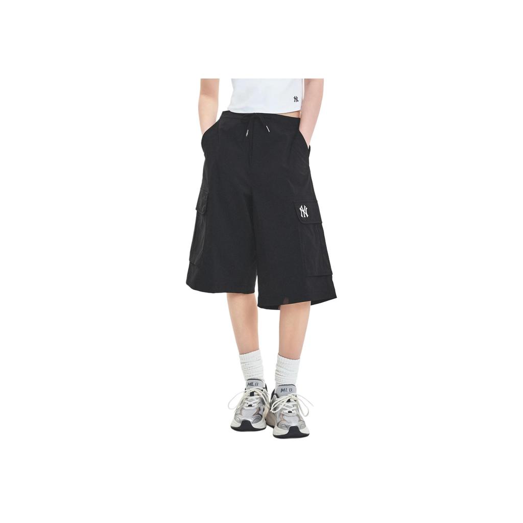 New MLB Casual Shorts Unisex Black 3ASMV0753-50BKS