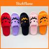 Halloween Pumpkin Lantern Indoor Slippers With Soft Artificial Wool Lining
