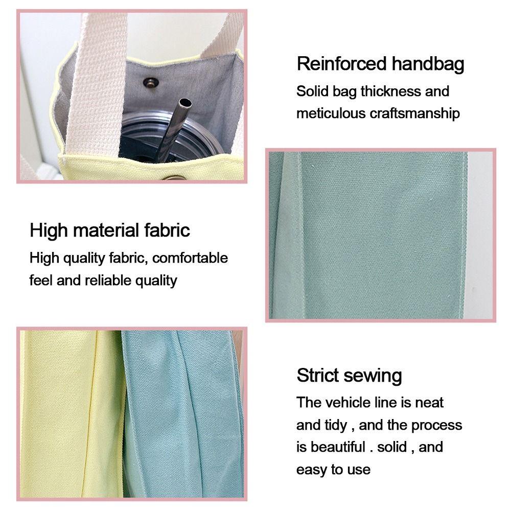 Portable Carrier Cup Pouch Beverage Bag Cup Sleeve Water Bottle Bag Mug Holder