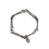 Dazzling Club Silver Ball Line Bracelet