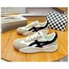Atmungsaktive Damenschuhe, Niedrig geschnittene Freizeitschuhe, Board-Schuhe, Dicksohlige Schwammschuhe