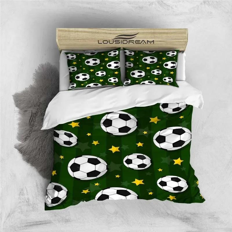 3D Football Duvet Cover Soccer/ Football Digital Print Polyester Bedding Sets Child Kids Covers Boys Bed Linen Set For Teens