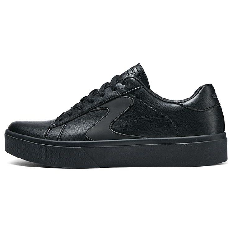 Skechers Men's Black Comfortable Simple Shock Absorbing Durable Low Top Skate Shoes Sneaker 232865-Bbk Cm