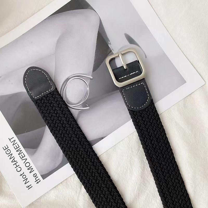 Stylish Canvas Belt For Men And Women With Unique Braided Design And No Hole Feature