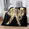 3D Retro Saint Seiya Anime Cartoon Flanelldecke Weich Gemütlich Sofa Bett Reise Decke Kinder Geburtstagsgeschenk