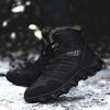 New winter outdoor shoes men's fur snow boots sports hiking boots plus velvet cotton shoes casual shoes M1094