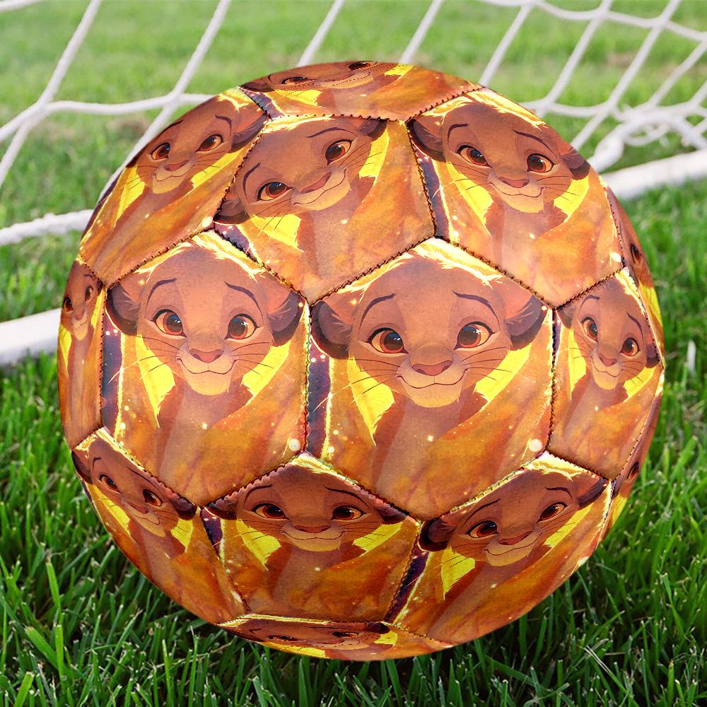 1PC Cartoon Lion king Size 5 Soccer Balls, High-Quality, Anti-Slip, Protective Football, a Unique Gift Suitable for Birthdays, Christmas