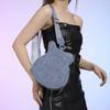 Wenyi Fan Personality Funny Violin Contrasting Colors Women's Commuter Small Square Bag Summer New Women's Shoulder Messenger Bag
