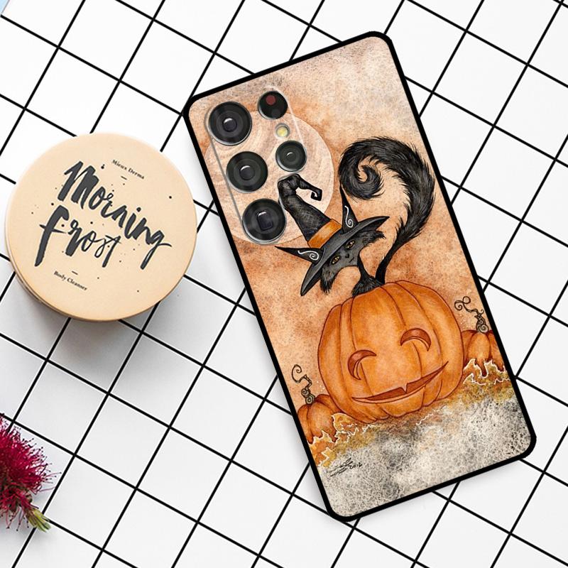 Magic cat The Witches Case For Samsung Galaxy S24 FE S20 FE S21 S22 S23 S24 S25 Ultra S9 S10 S25 Plus Phone Cover