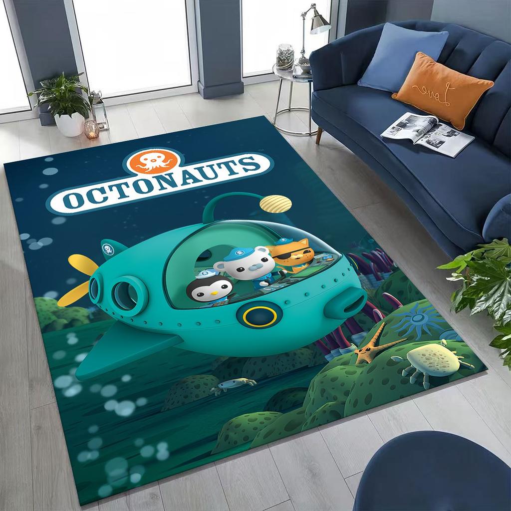 27 Style Octonauts Barnacles Cartoon Rug for Bedroom Living Room Sofa Home Doormat Decor, Large Kids Play Non-slip Floor Mat