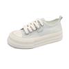 Fashion platform canvas shoes women's 2025 summer new Korean version fashion versatile small height increase casual white shoes