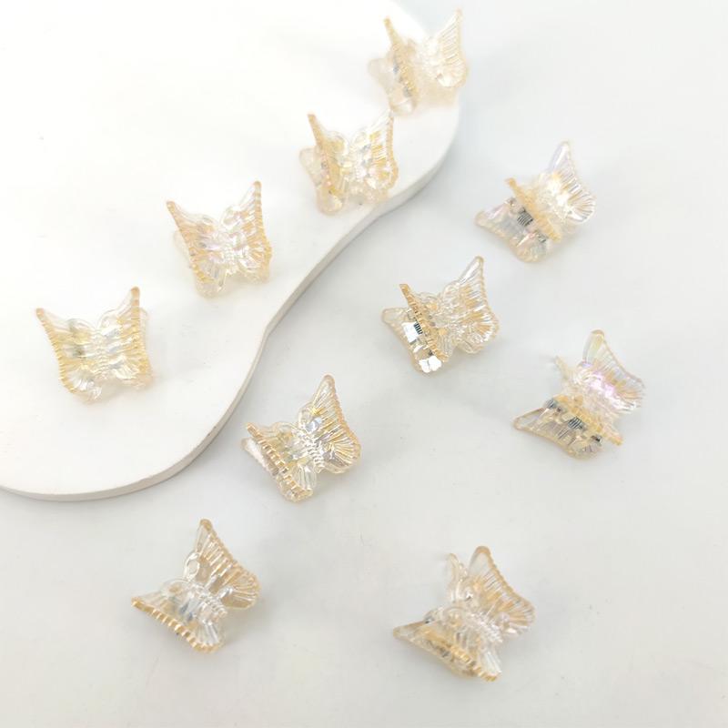 10pcs Ins Mini Butterfly Hair Claw Clips Colorful Trendy Cute Small Clips Multicolor Girls Hair Clips Hairpin Hair Accessories