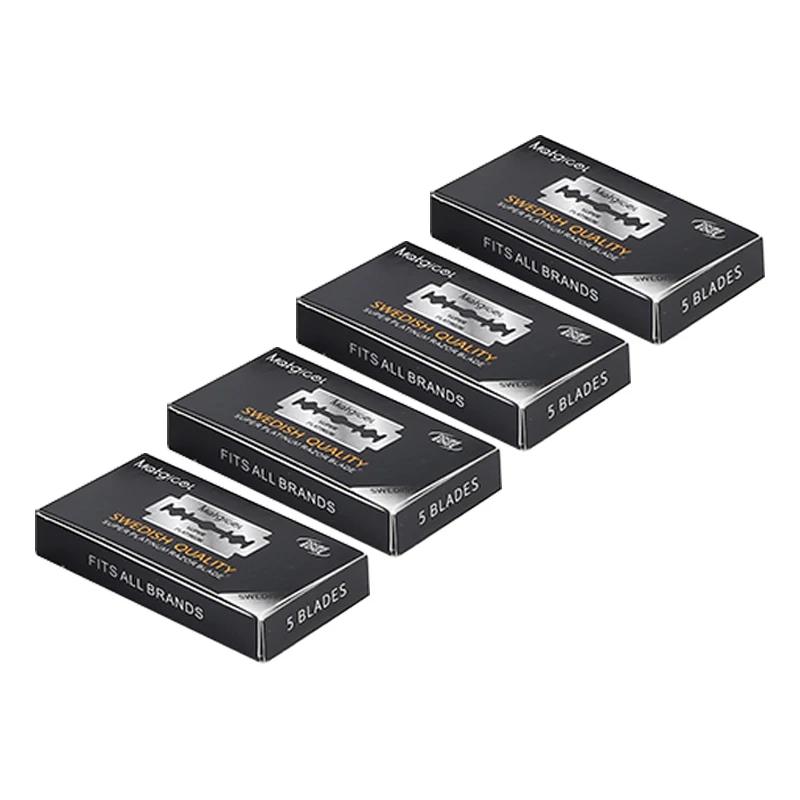 

Wholesale 20 Pcs Double Edge Blade Stainless Steel Ultra-sharp Safety Razor Blades To Shave Blade For Manual Razor safety