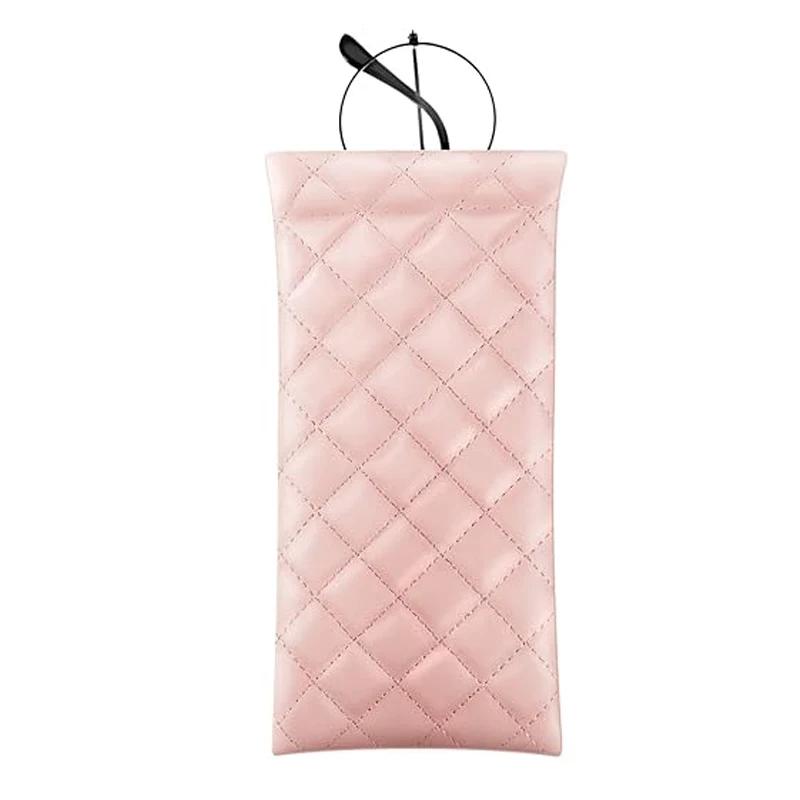 

Мягкий чехол для солнцезащитных очков Чехол для очков Женский чехол-мешочек для солнцезащитных очков Сжимаемый чехол из ПУ кожи Портативный чехол для очков рукава для солнцезащитных очков розовый