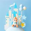 Palace Princess Cake Topper For Wedding Birthday Baking Supplies Party Decor