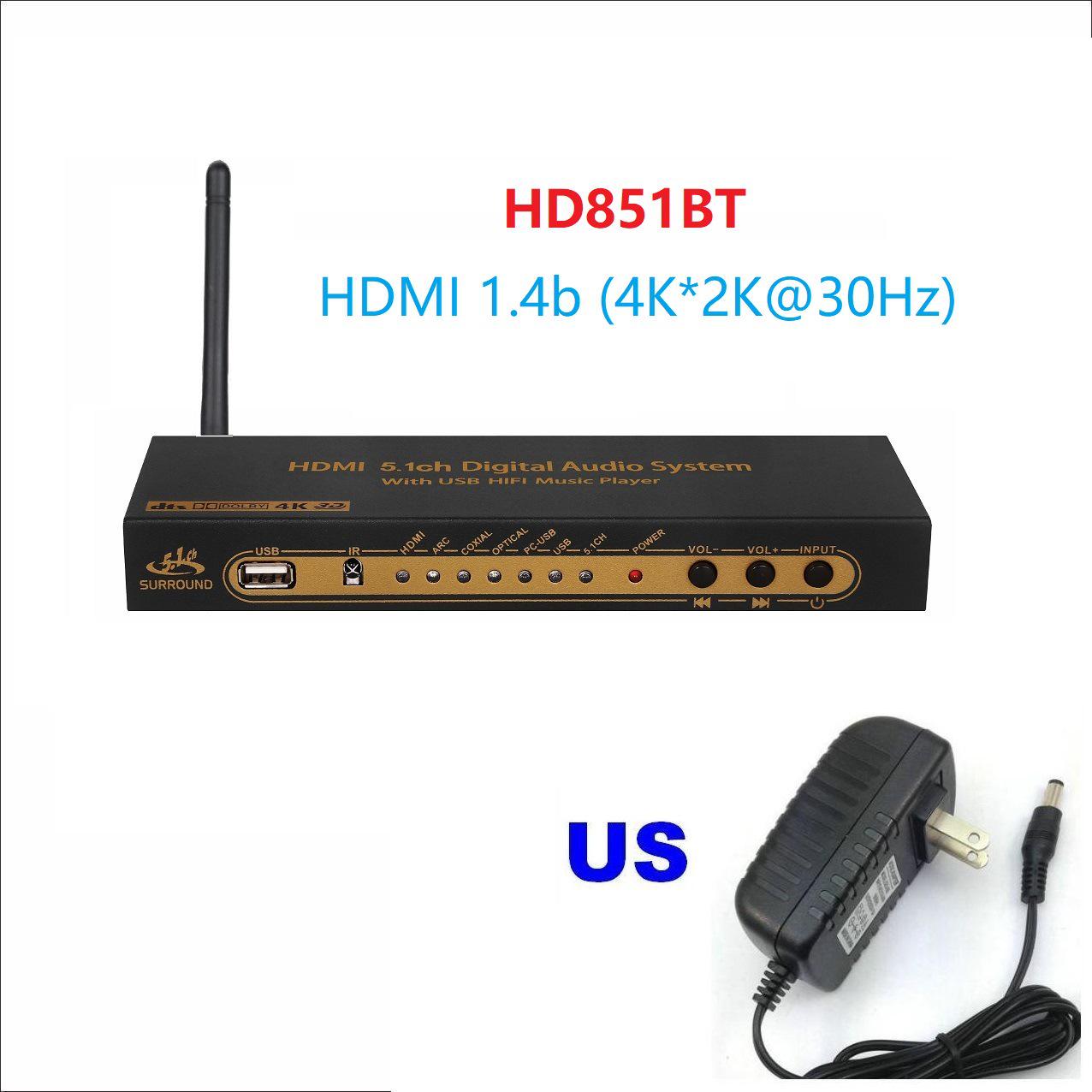Декодер ЦАП 5.1-канального звука DTS Dolby AC3 с Bluetooth, HDMI, USB-подключением