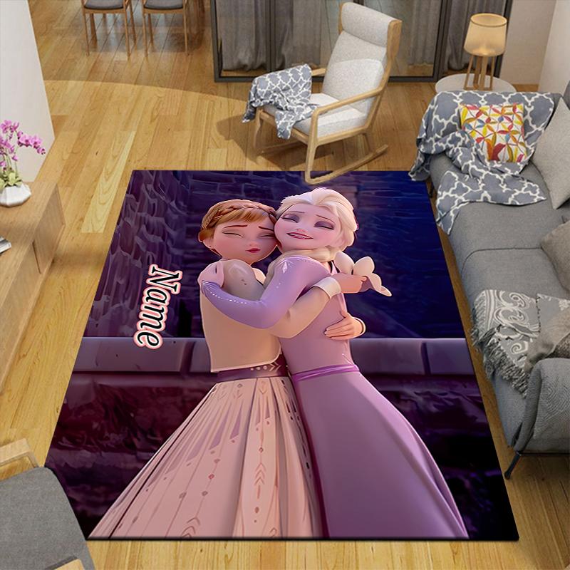 Custom 1Pc Elsa'S Winter Fantasy Rug Office Carpet Indoor Outdoor Entrance Doormat Nonslip Soft And Comfortable Living Room D91665