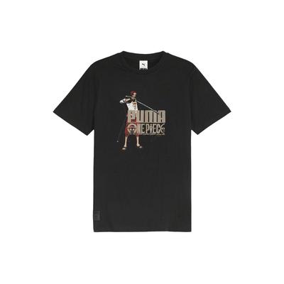 Puma X One Piece Grafik Kurzarm T-Shirt Unisex Oberteile Schwarz 624665-01