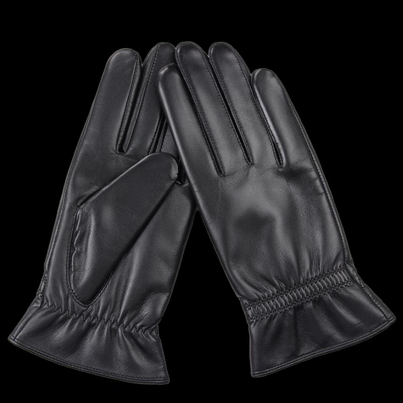 Hengyuanxiang Women's Fleece-Lined Sheepskin Gloves
