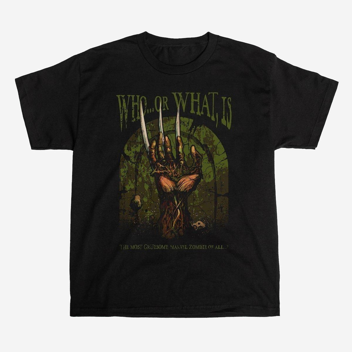 

Zombie Wolverine Hand Oversize Graphic Tshirt Prue Cotton Tee Fitness Print Workout TShirt Streetwear Harajuku Men Clothing Top S