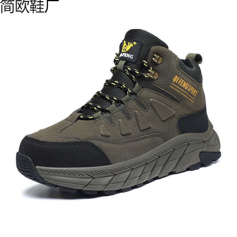 

New large size outdoor hiking shoes hiking shoes warm men s high-top cotton shoes 2 outdoor 47 армія зелений колір