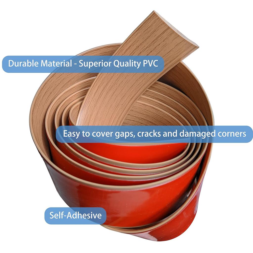 Floor Transition Strip Self-Adhesive Cover Strips Threshold Repair Floor Vinyl Flooring Transitions Laminate Floor Flat Divider Strip Minimalism Oak