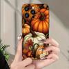 Autumn Oil Painting Pumpkin Pattern Phone Case For iPhone 17 16 15 14 13 12 11 Pro Max 17 Air 16E XS X XR Plus Soft Cover