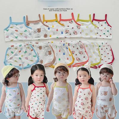 Summer Pajama Set for Girls - Shorts & Vest Outfit for Indoor & Outdoor Wear
