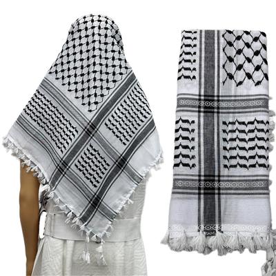 Classical Arafat Keffiyeh Scarf for Men Daily Wear with Unique Pattern Design Desert Scarf Arab Shemagh for Adult