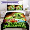 Plants Vs. Zombies Customize Your Name Bed Linens Design for Decorate Room Breathable Duvet Cover Home Decor Perfect Gift for Women Men