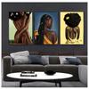 African Art Black Girl Woman Portrait Painting On Canvas Cuadros Poster and Print Scandinavian Wall Art Picture for Living Room