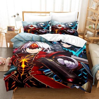 Ensemble de literie Mega Man X DiVE Simple Jumeaux Lit Simple Lit Double Queen King Size Ensemble de lit pour adulte enfant Chambre à coucher Housses de couette Ensembles de draps Anime 3D