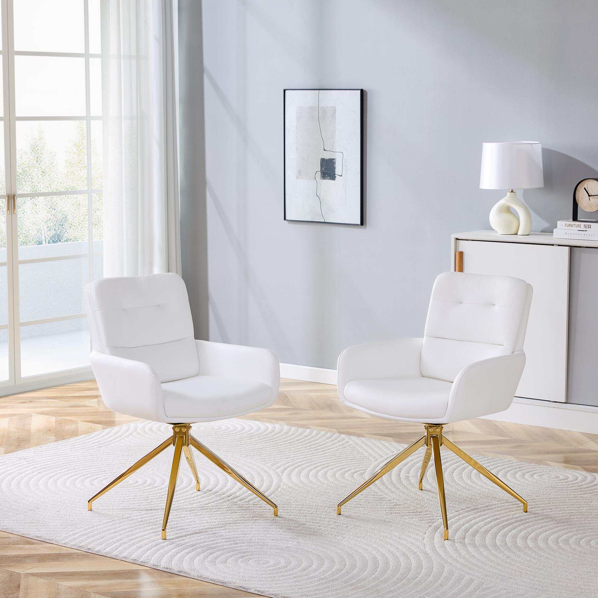 [Set of 2] Swivel chair in