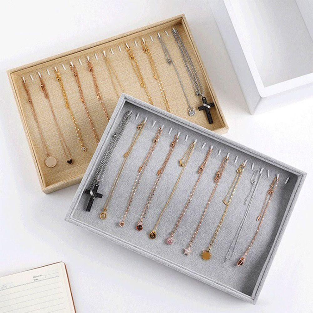 Necklaces Jewelry Storage Box Large Capacity Rings Earrings Plate Jewelry Seller