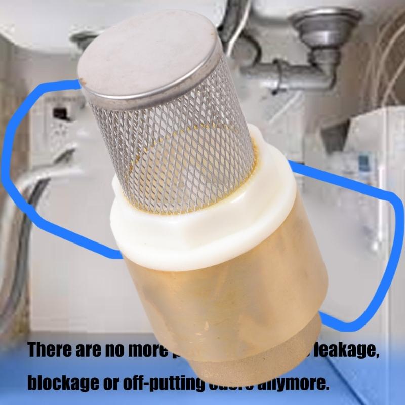 Brass Check Valves with Mesh Strainer Filter 3/4inch Internal Thread Foot Valves Water Pump Bottom Valves Easy To Use
