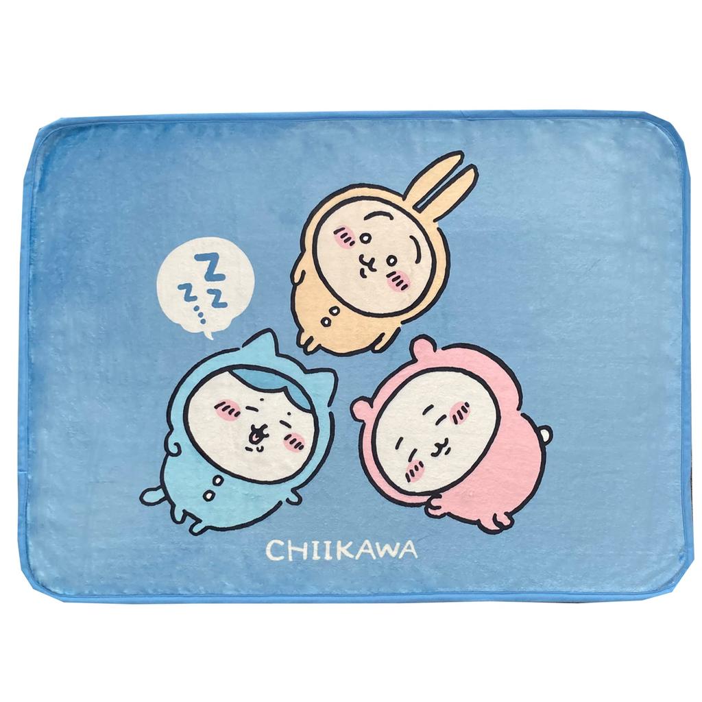 MORIPiLO Morishita Schoßdecke Chikawa Hachiware Kaninchen Blau 70x100cm Halbdecke Etwas Kleines und Niedliches Charakterware 4620772