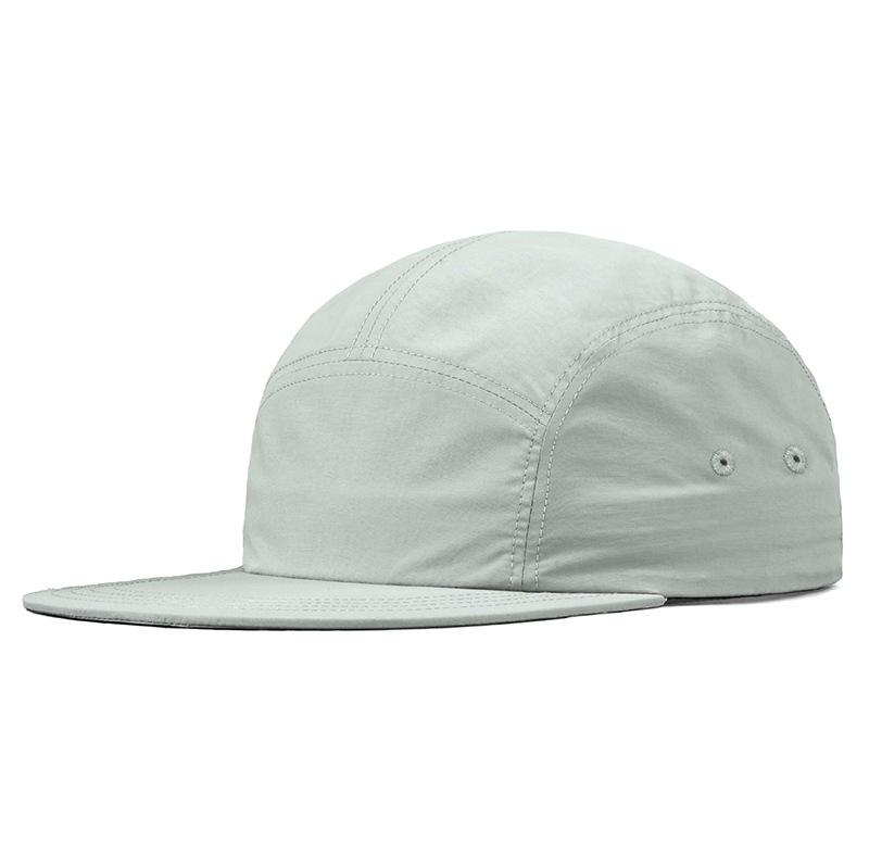 Dairui Unisex 5-Panel Hat Solid Color Lightweight Flat Brim Nylon Baseball Cap Outdoor Sports Sun Protection Football Equestrian