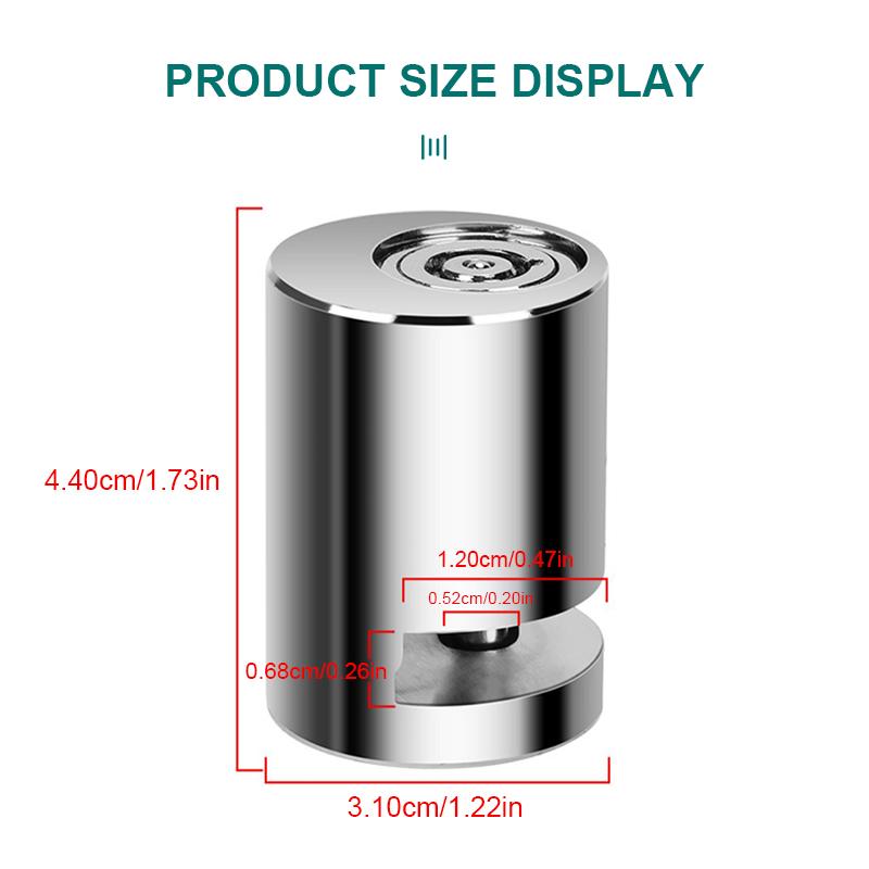 SEAMETAL Disc Brake Lock Motorcycle Mini Security Wheel Disk Lock Zinc Alloy Steel Anti Theft Disk Lock for Motorbike Bicycle Scooter