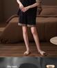 Women's Summer Leopard Print Silk Pajama Set: Short Sleeve & Shorts
