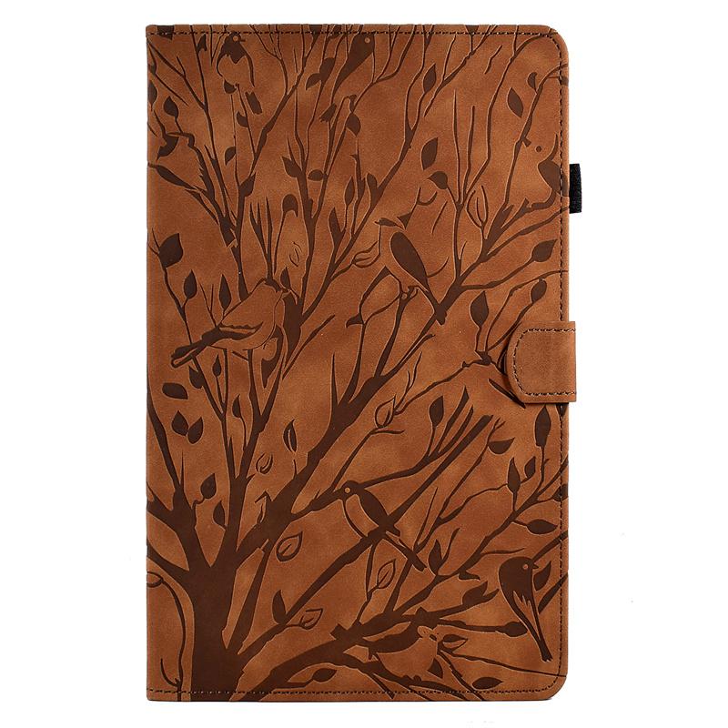 For Samsung Galaxy Tab A 2016 Case 10.1" Embossed Tree Wallet Stand Tablet Funda for Galaxy Tab A A6 10.1 2016 SM T580 T585 Case