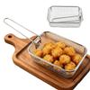 Long Handle Grilling Rack Stackable Airfryer Tray Durable Deep Fry Basket  Kitchen Gadgets