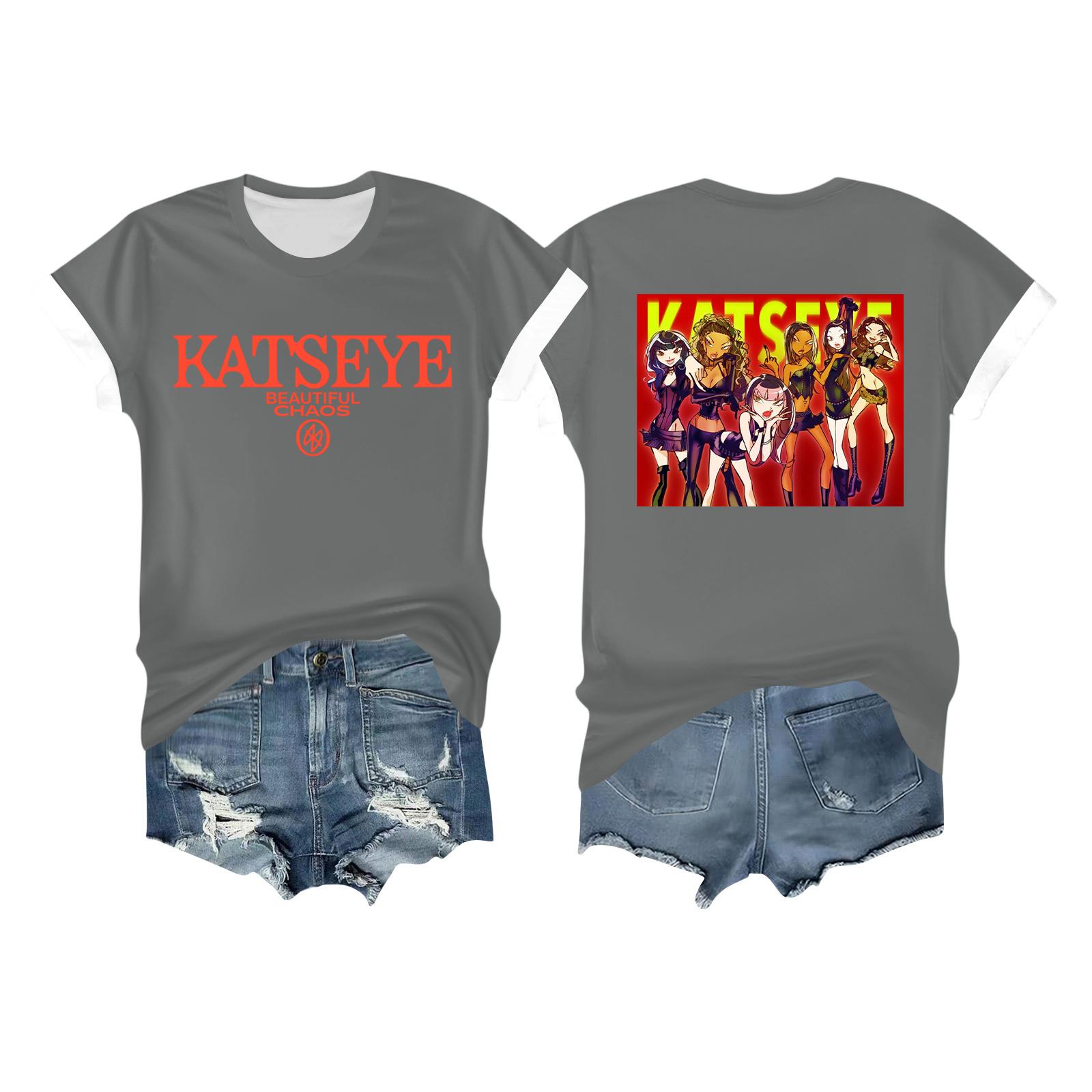 

Женская повседневная футболка с принтом, пуловер с круглым вырезом, топ с коротким рукавом XL